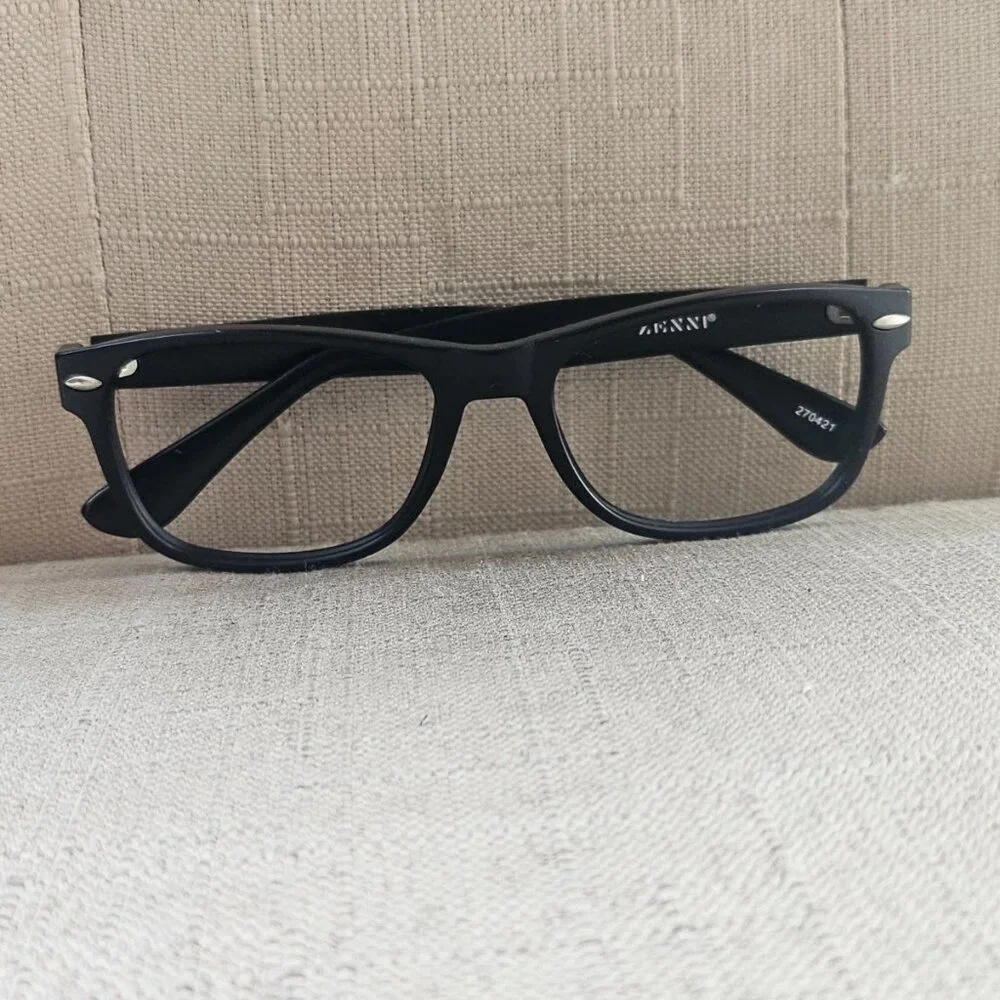 Zenni Optical Unisex Eyeglasse Frame Black Eye Wear Glasses Frame only